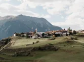 Engadine village in Graubünden. 